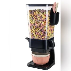 Cereal Dispenser with two deep plates and spoons